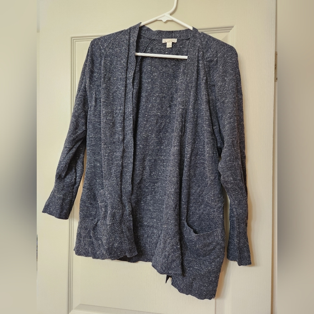 Gap Heathered Navy Cardigan